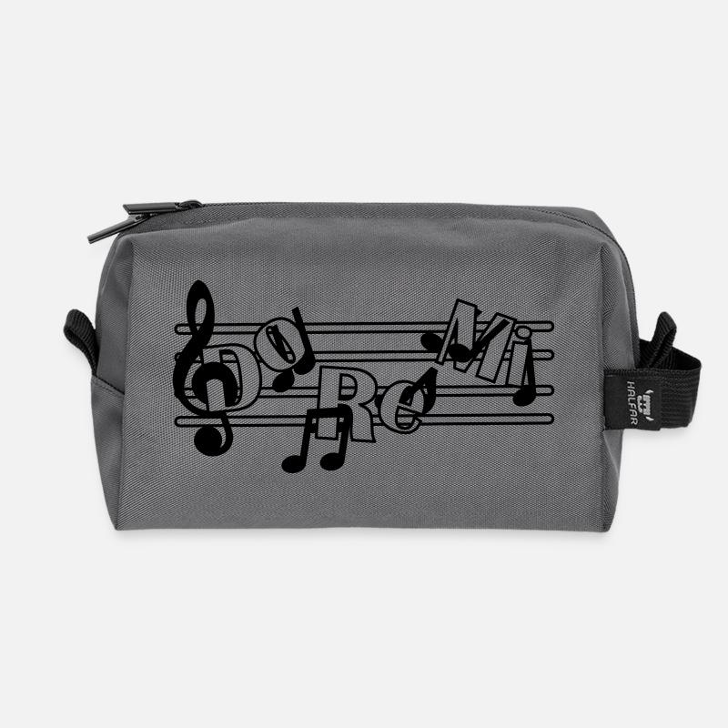 Do re mi - Recycelte Kulturtasche - Anthrazit