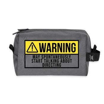 directeur - Trousse de toilette en tissu recyclé - anthracite - Devant