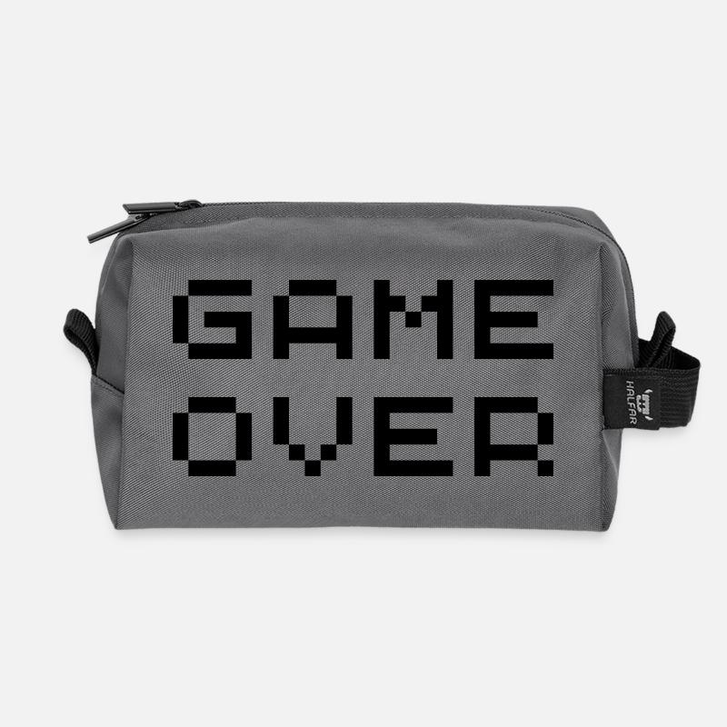 Retro-Spiel vorbei - Recycelte Kulturtasche - Anthrazit