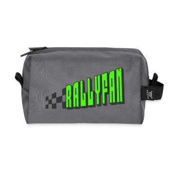 Rallyfan vert noir - Trousse de toilette en tissu recyclé - anthracite - Devant