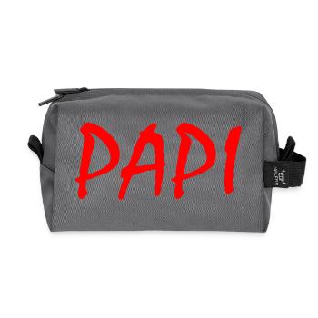 Papi - Recycelte Kulturtasche - Anthrazit - Vorne