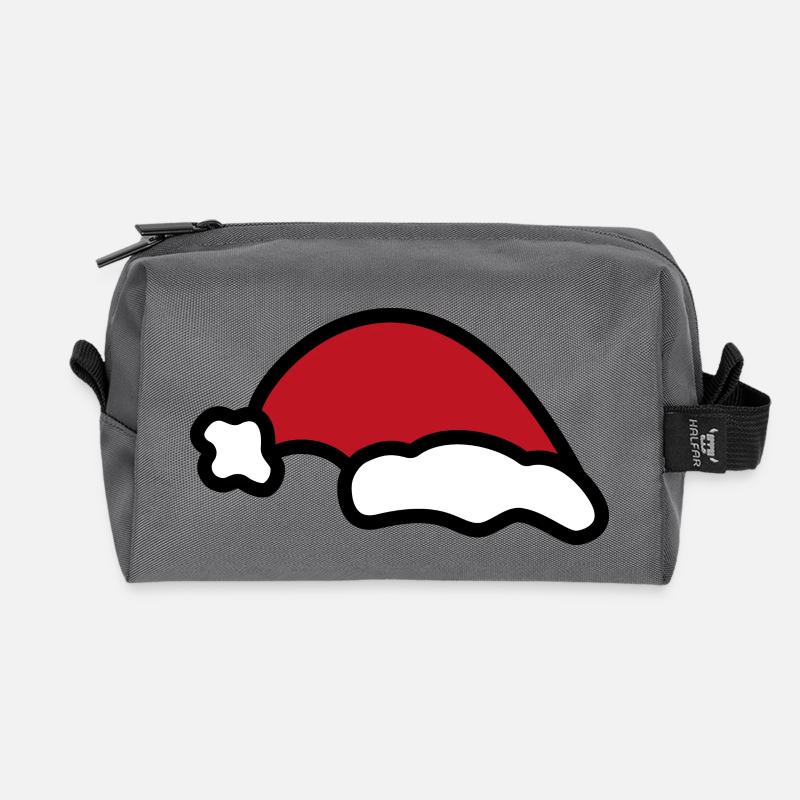 weihnachtsmütze - Recycelte Kulturtasche - Anthrazit