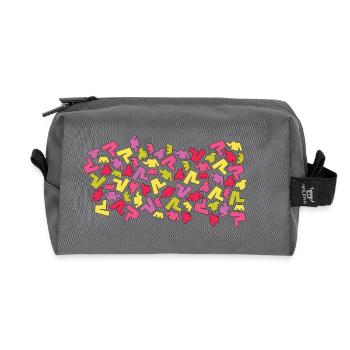 Patron de vêtements cool - Trousse de toilette en tissu recyclé - anthracite - Devant