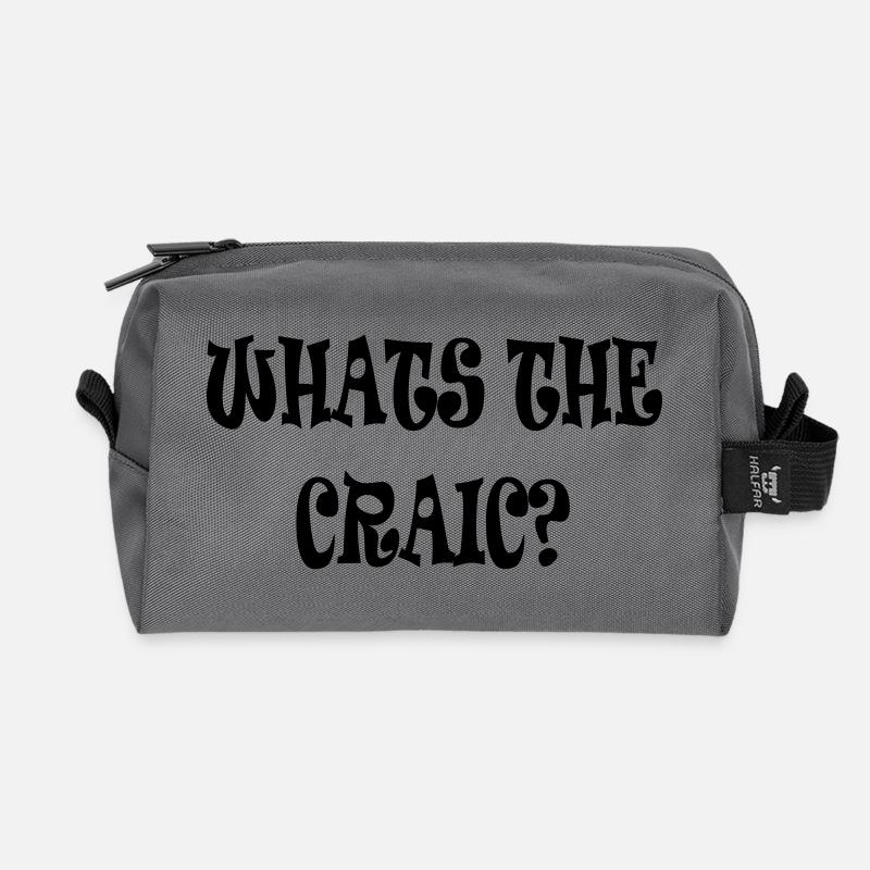 Was gibt's Neues? - Recycelte Kulturtasche - Anthrazit