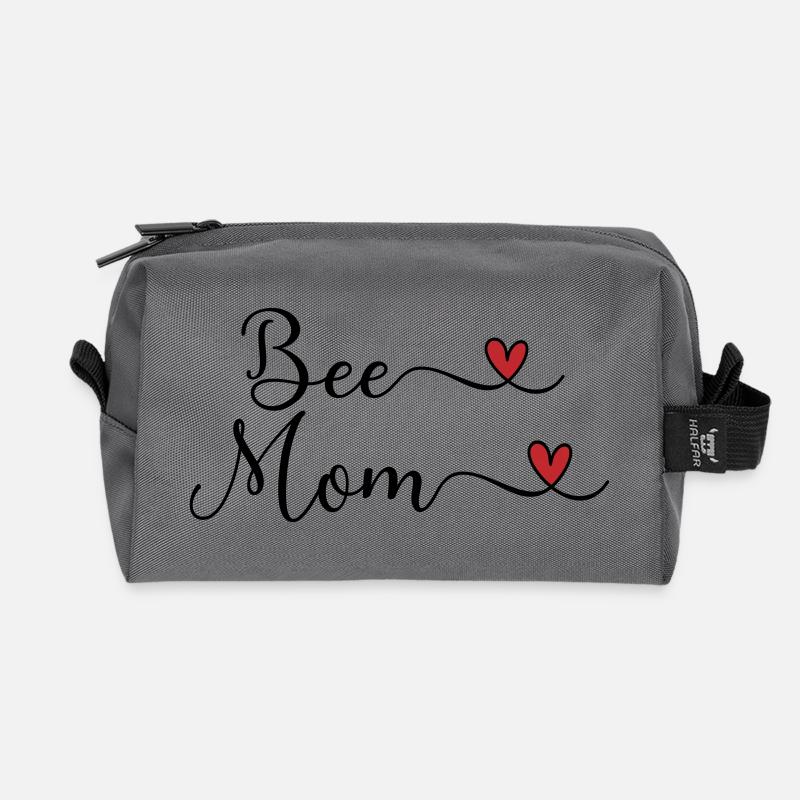 Imkerin - Bee Mom - Recycelte Kulturtasche - Anthrazit