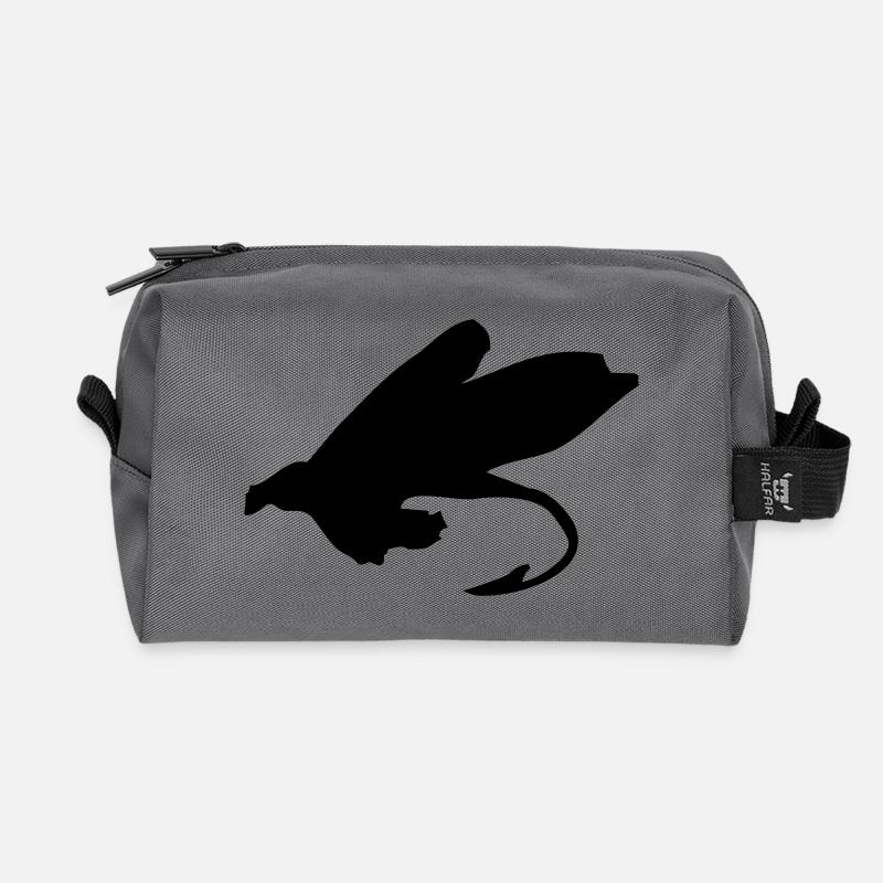 fluga - Recycelte Kulturtasche - Anthrazit