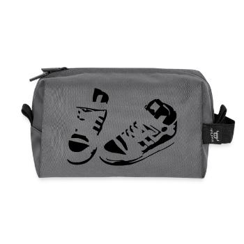 Sport Schuhe - Recycelte Kulturtasche - Anthrazit - Vorne