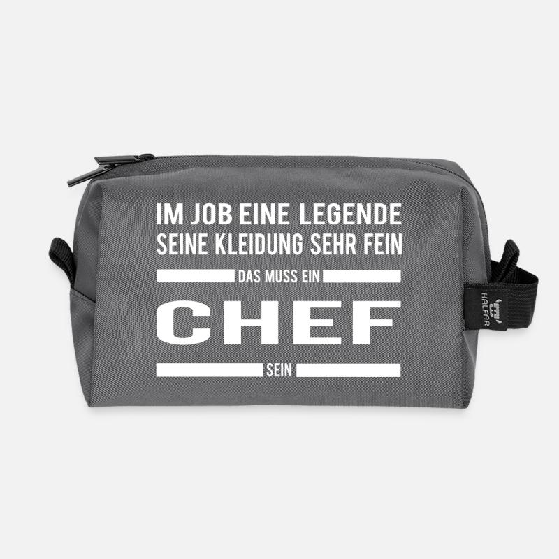 Chef - Recycelte Kulturtasche - Anthrazit