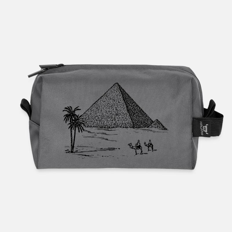 Pyramide - Recycelte Kulturtasche - Anthrazit