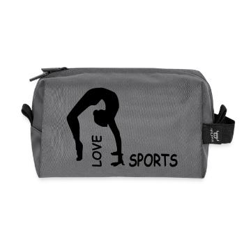 sports - Recycled Toiletry Zip Bag - anthracite - Front