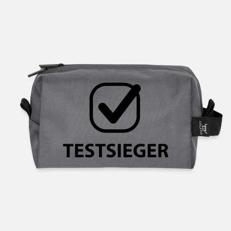 Testsieger Design - Recycelte Kulturtasche - Anthrazit