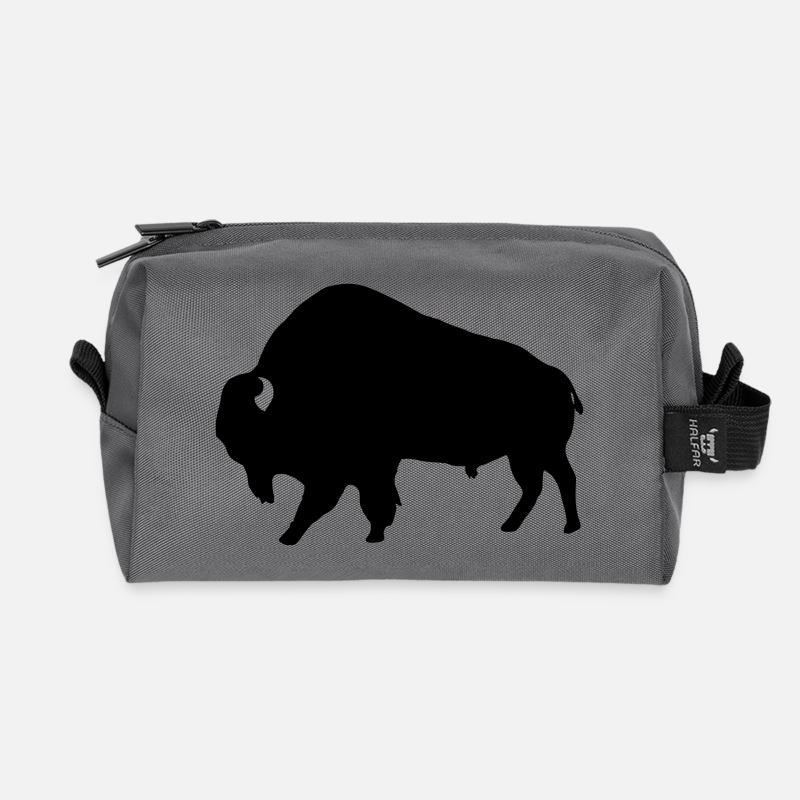 Bison - Recycelte Kulturtasche - Anthrazit