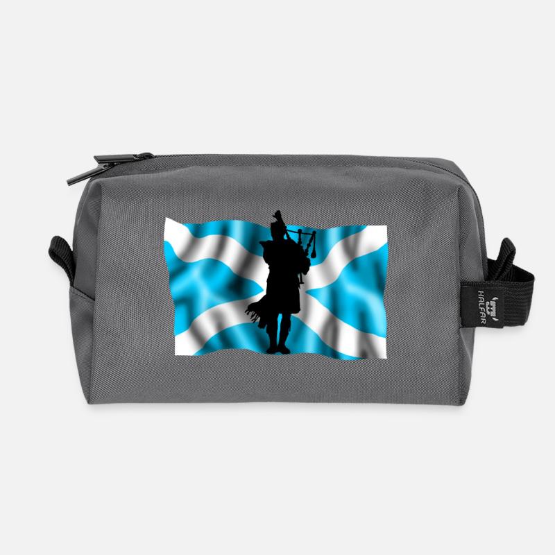Scotland - Recycled Toiletry Zip Bag - anthracite