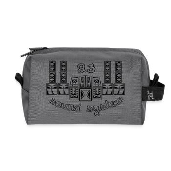 23 sound system - Recycelte Kulturtasche - Anthrazit - Vorne