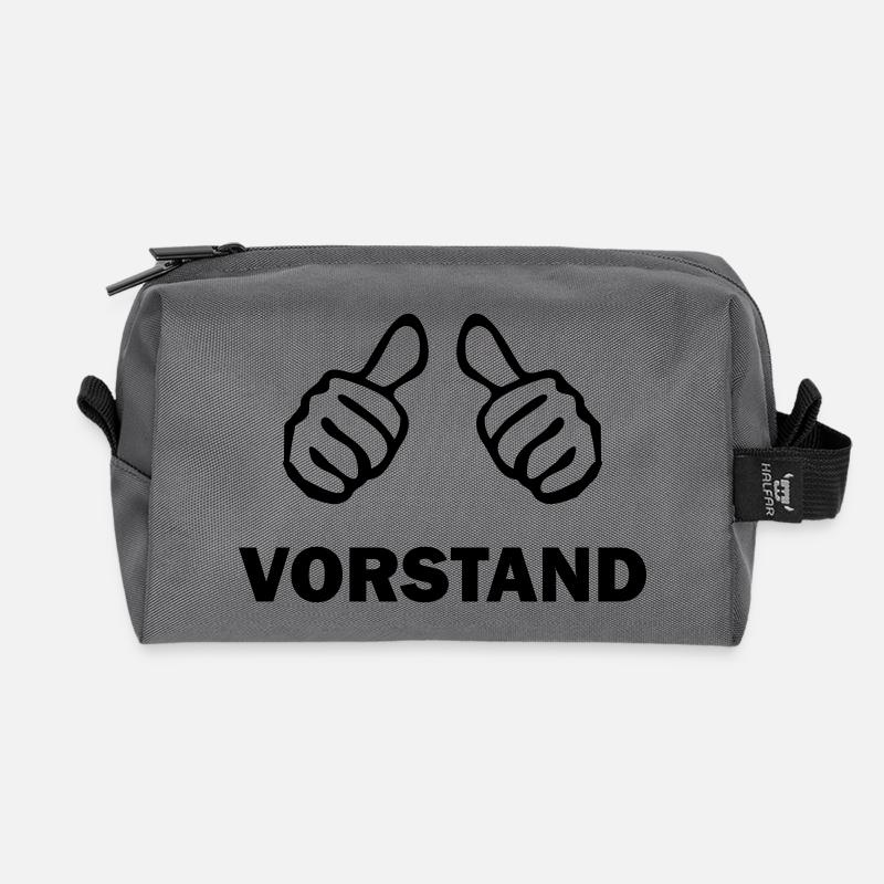 vorstand - Recycelte Kulturtasche - Anthrazit