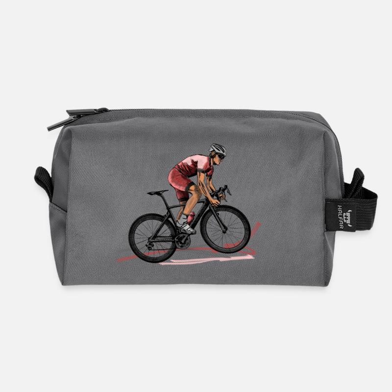 Rennrad - Recycelte Kulturtasche - Anthrazit