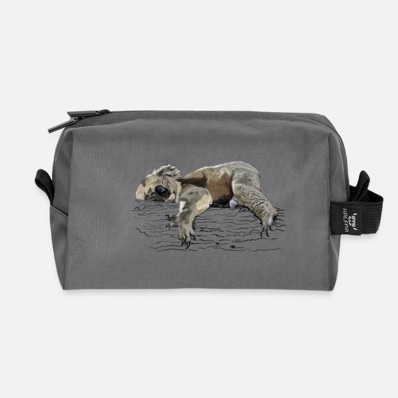 Koala - Recycelte Kulturtasche - Anthrazit