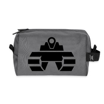 Panzer - Recycelte Kulturtasche - Anthrazit - Vorne