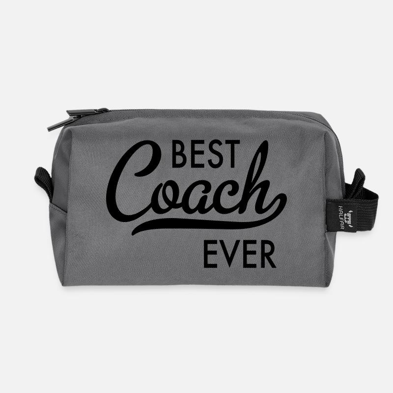 Bester Coach - Recycelte Kulturtasche - Anthrazit