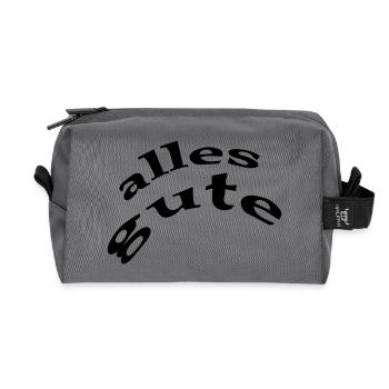 all good - Recycled Toiletry Zip Bag - anthracite - Front