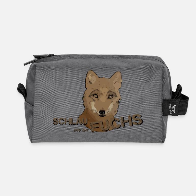 Fuchs schlauer Fuchs schlau schlauer wie ein Fuchs - Recycelte Kulturtasche - Anthrazit