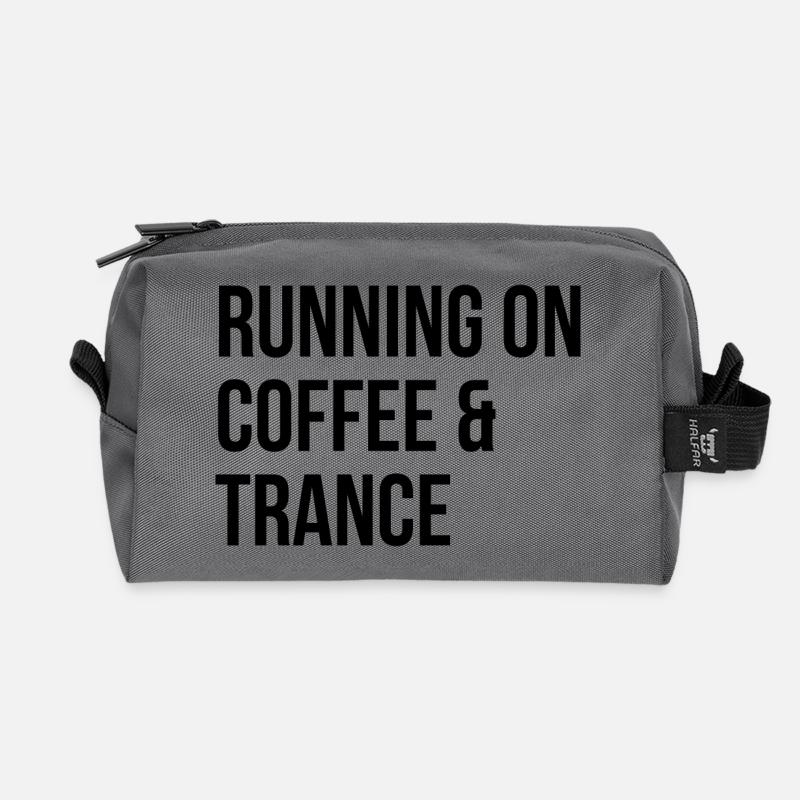Trance - Recycled Toiletry Zip Bag - anthracite