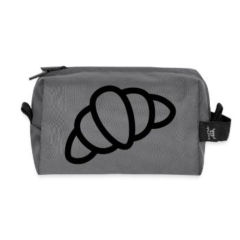 crescent - Recycled Toiletry Zip Bag - anthracite - Front