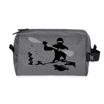 Kayak - Trousse de toilette en tissu recyclé - anthracite - Devant