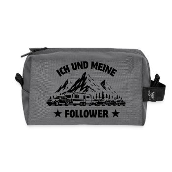 Ich und meine Follower - Caravan - Gespann Stau - Recycelte Kulturtasche - Anthrazit - Vorne