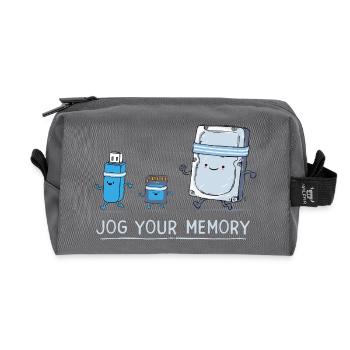 Software Engineer IT Support J-og Your Memory Gym  - Recycled Toiletry Zip Bag - anthracite - Front