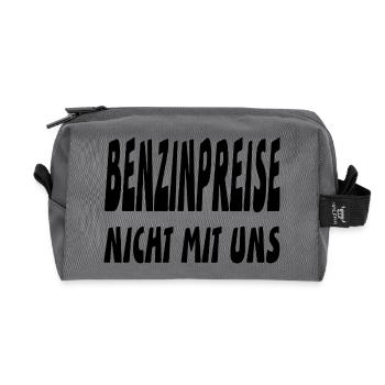 Benzin - Recycelte Kulturtasche - Anthrazit - Vorne