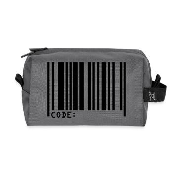barcode - Recycelte Kulturtasche - Anthrazit - Vorne