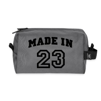 mp_madein23a - Recycelte Kulturtasche - Anthrazit - Vorne