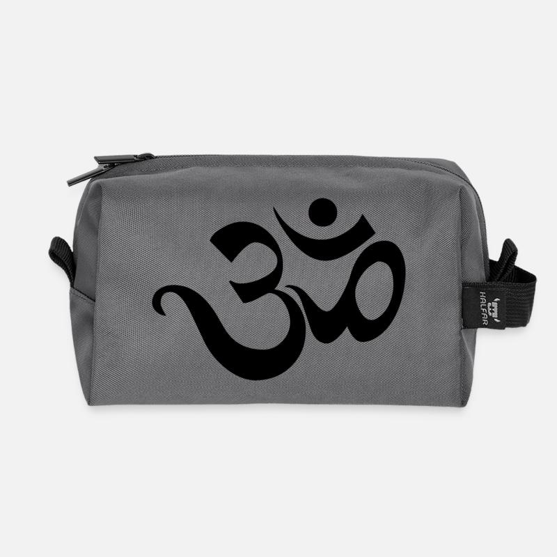 Om - Recycled Toiletry Zip Bag - anthracite