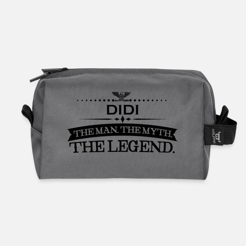 Mann mythos legende geschenk Didi - Recycled Toiletry Zip Bag - anthracite