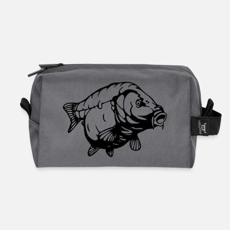 CARP - Recycled Toiletry Zip Bag - anthracite