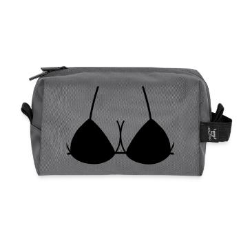 bikini_f1 - Recycelte Kulturtasche - Anthrazit - Vorne