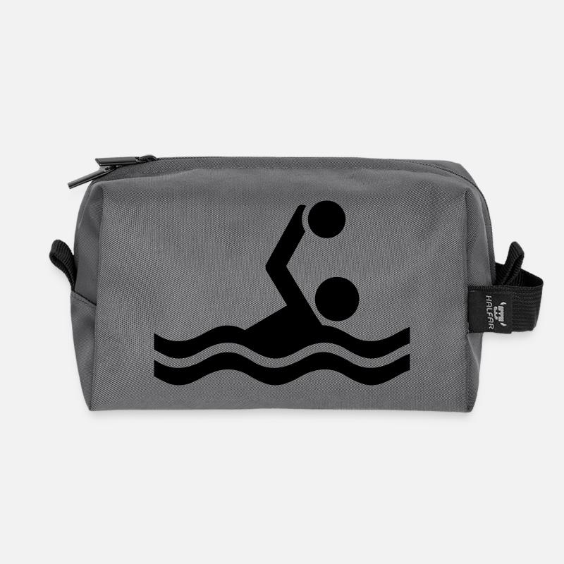 Wasserball - Recycelte Kulturtasche - Anthrazit