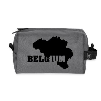 Belgium - Recycled Toiletry Zip Bag - anthracite - Front