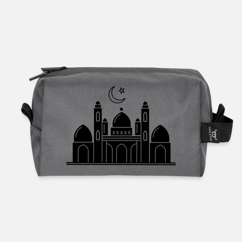Moschee religiöse Kultstätte - Recycelte Kulturtasche - Anthrazit