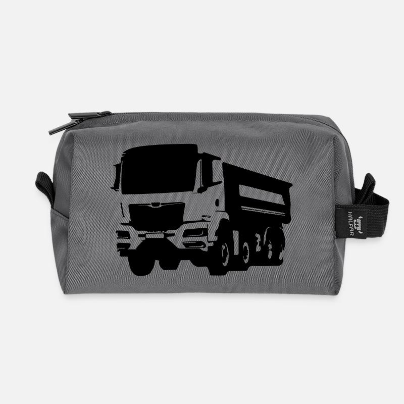 Trucker Leben LKW Fahrer - Recycelte Kulturtasche - Anthrazit
