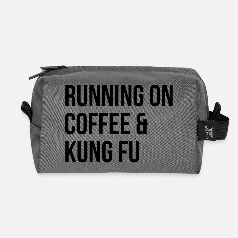 Kung-Fu - Recycelte Kulturtasche - Anthrazit
