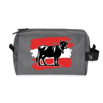Vache pavillon Autriche - Trousse de toilette en tissu recyclé - anthracite - Devant