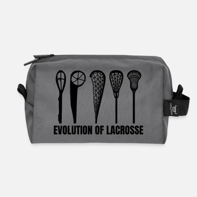 Entwicklung des Lacrosse Schläger - Recycelte Kulturtasche - Anthrazit