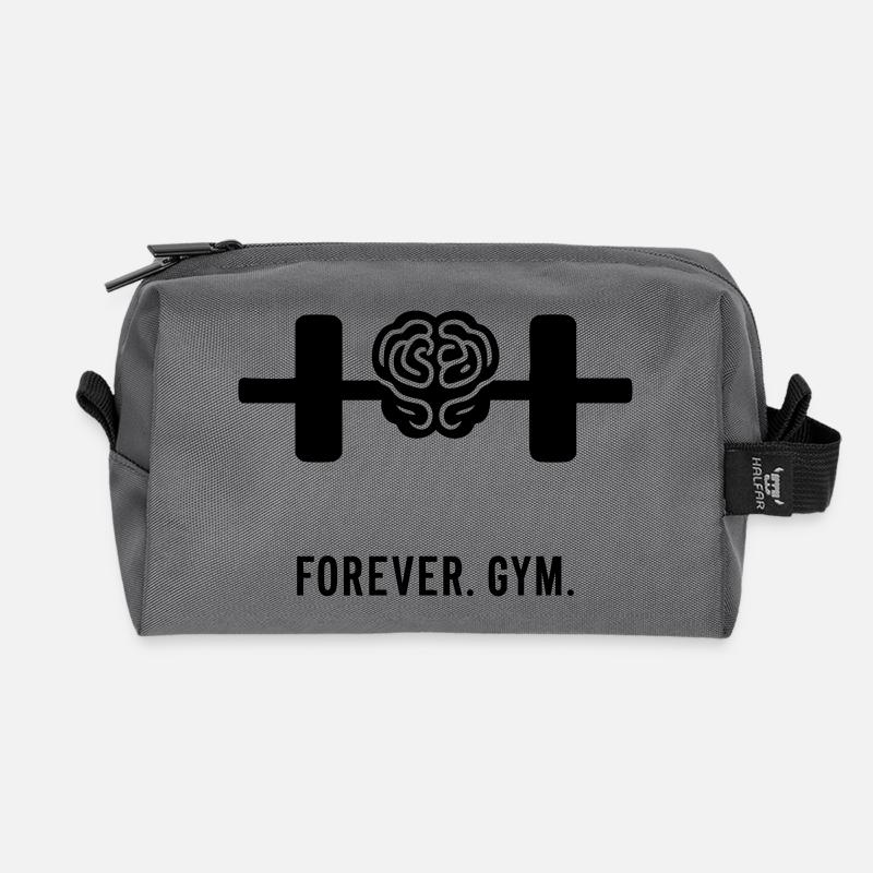 FOREVER. GYM. PART 2 - Recycelte Kulturtasche - Anthrazit