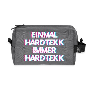 Hardtekk Tekk - Trousse de toilette en tissu recyclé - anthracite - Devant