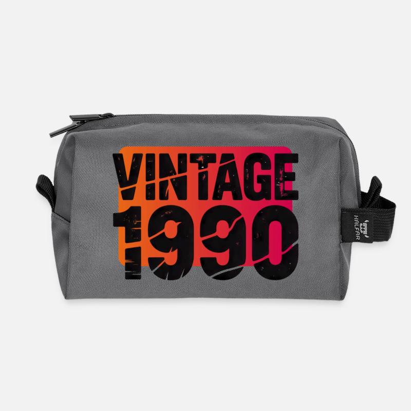Vintage 1990 Gradient - Trousse de toilette en tissu recyclé - anthracite