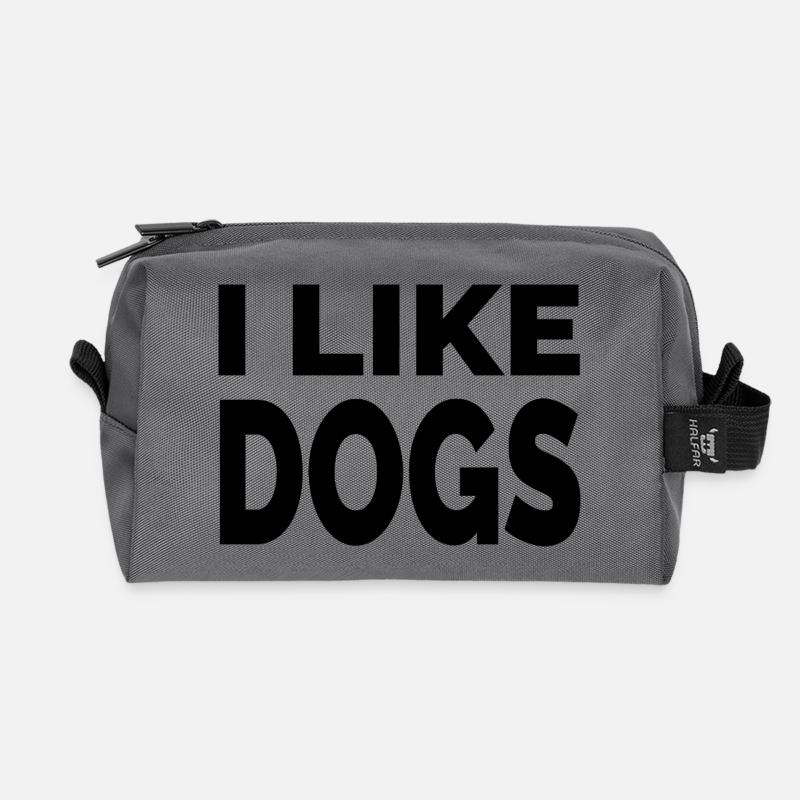 canine - Recycled Toiletry Zip Bag - anthracite