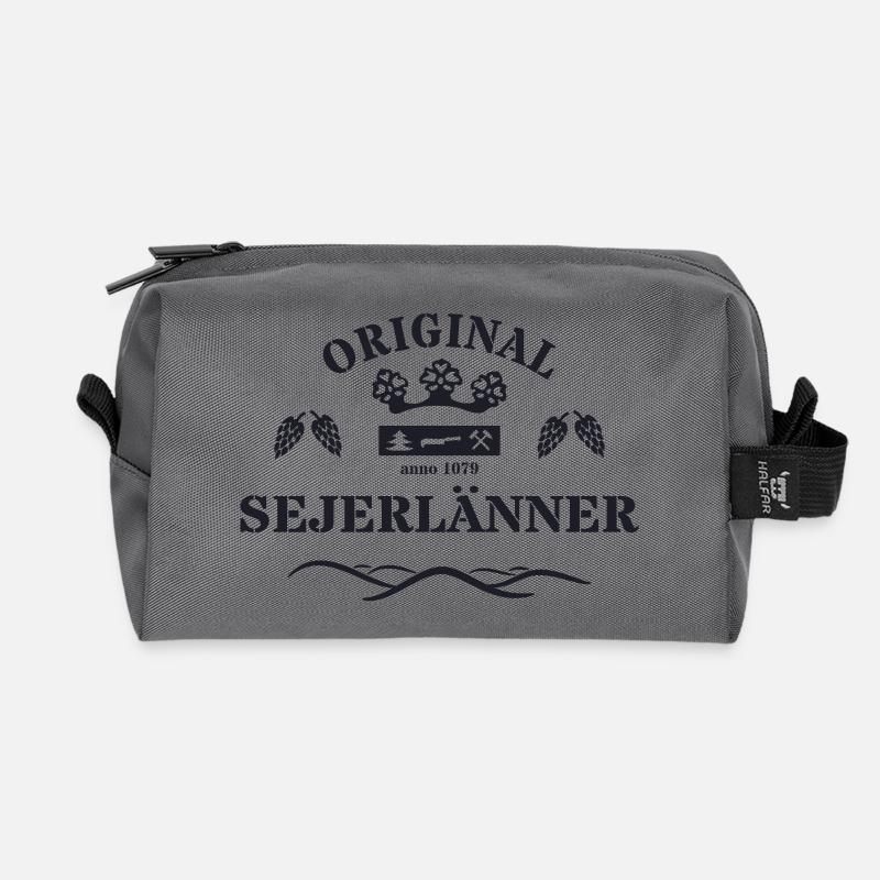 Original Sejerlänner Siegerländer Siegen Krönchen - Recycelte Kulturtasche - Anthrazit