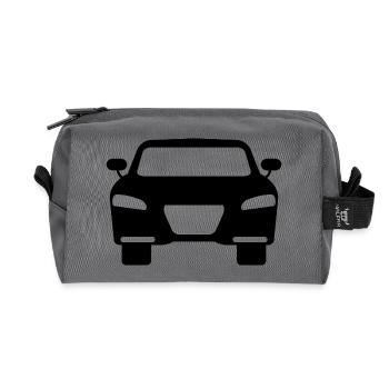 Auto - Recycelte Kulturtasche - Anthrazit - Vorne